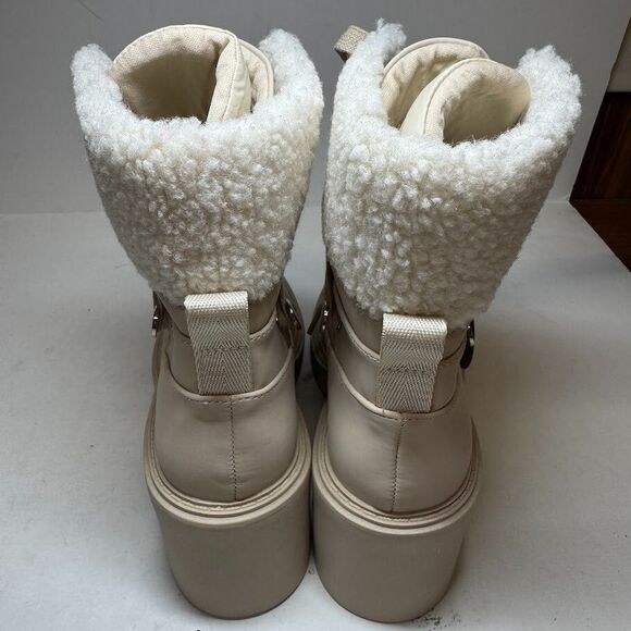 Steve Madden Women 6.5 M Sand Tan Northern Lined Hiking Boots NIB HQ6 - Picture 5 of 6